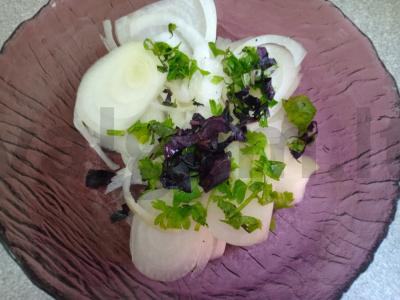 Marinuoti svogūnai su baziliku Žingsnis 2