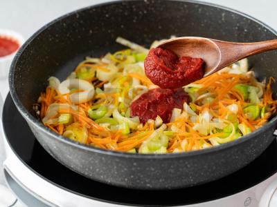 Vegetariškas pupelių sriuba Žingsnis 3