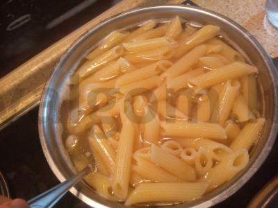 Penne su faršu ir šviežiais daržovėmis Žingsnis 3