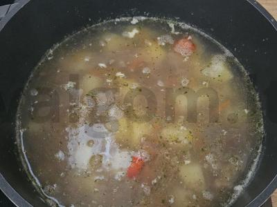 Grikių sriuba su vištiena ir daržovėmis Žingsnis 4