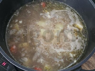 Grikių sriuba su vištiena ir daržovėmis Žingsnis 6