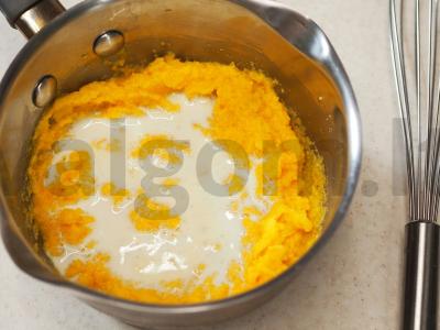 Kisielius su polenta ir grybais „Saulėtas“ Žingsnis 4