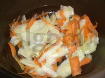 Vištienos sparneliai su ryžiais ir daržovėmis Žingsnis 5