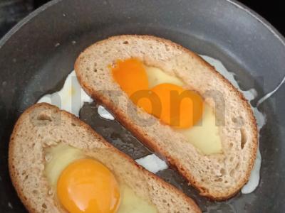 10 minučių kiaušinių tostai Žingsnis 2