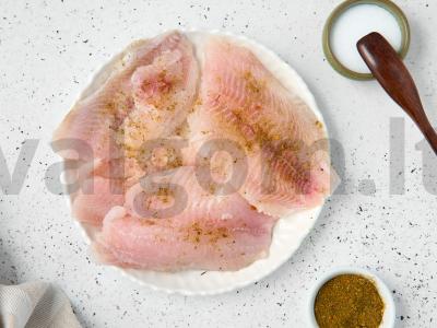 Tilapijos filė su daržovėmis Žingsnis 1