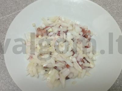 Silkė po šubomis su liesu majonezu Žingsnis 2