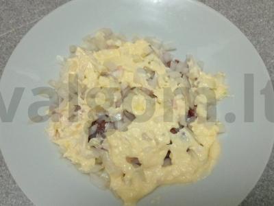 Silkė po šubomis su liesu majonezu Žingsnis 3