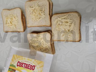 Sūrio klubinis sumuštinis orkaitėje Žingsnis 3