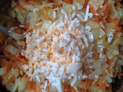 Kopūstų įdaras pyragams Žingsnis 8