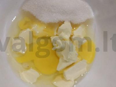 Skaniausias sausainis su mineraliniu vandeniu Žingsnis 1