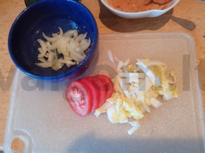 Daržovių ir sūrio burgerių paplotėlis Žingsnis 5