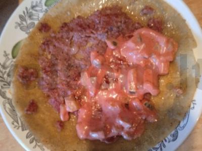 Daržovių ir sūrio burgerių paplotėlis Žingsnis 8