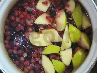 Ryškus kompotas „Žiemos malonumas“ Žingsnis 3