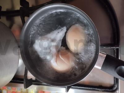 Salotos su lašiša ir daržovėmis Žingsnis 1