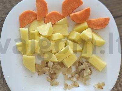 Aštrus kharcho sriuba su jautienos kaulu Žingsnis 2