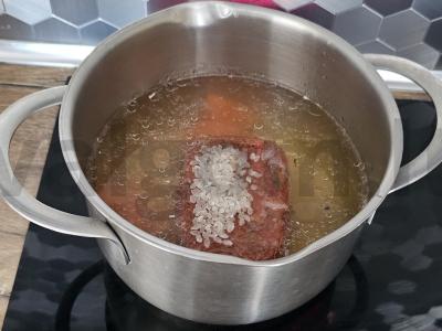 Aštrus kharcho sriuba su jautienos kaulu Žingsnis 5