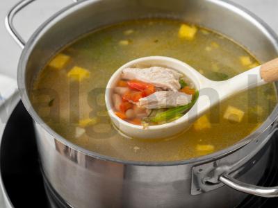 Pupelių sriuba su kalakutiena Žingsnis 8