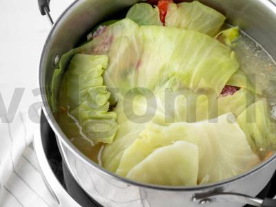 Kopūstai su „svečiais“ Žingsnis 11