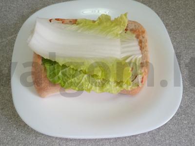 Sumuštinis su dešra, kiaušiniu ir grūdėta garstyčia Žingsnis 2