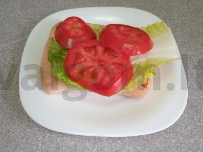 Sumuštinis su dešra, kiaušiniu ir grūdėta garstyčia Žingsnis 4