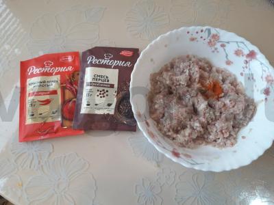 Sluoksniuoti trikampiai su mėsa Žingsnis 2