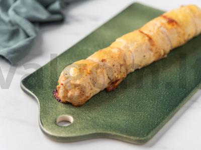 Vištienos ritinys su džiovintais pomidorais ant špinatų pagalvėlės Žingsnis 5