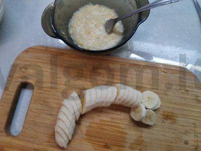 Bananų avižų blynas pusryčiams Žingsnis 2