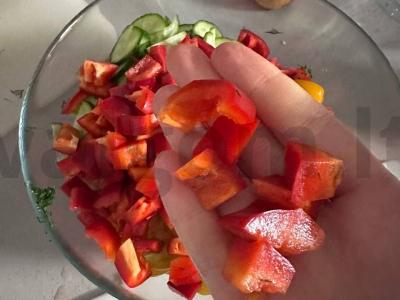 Jūros salotos Žingsnis 1