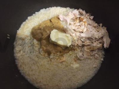 Ryžiai su virta vištiena ir cukinijų ikra Žingsnis 3