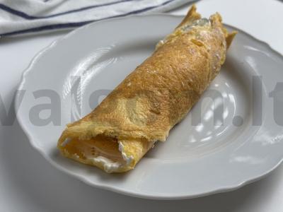 Kiaušinių ritinys su raudona žuvimi Žingsnis 5