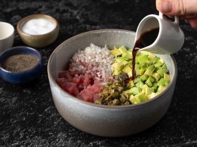 Tuno tartaras su avokadu Žingsnis 4