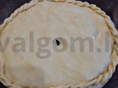 Grietinės pyragas su rūgštynių įdaru Žingsnis 8