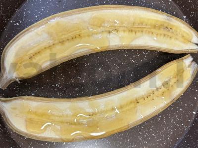 Keptas bananas su medumi ir sėklomis Žingsnis 2