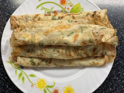 Blynai su kefyru, sūriu ir žolelėmis Žingsnis 7