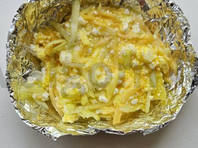 Omletas su cukinija ir sūriu Žingsnis 4