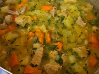 Kaimiškos bulvytės su kvapnia petražole Žingsnis 12