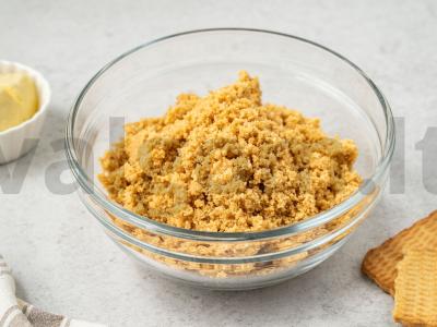 Sūrio pyragas „Šokoladinė“ Žingsnis 1