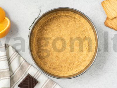 Sūrio pyragas „Šokoladinė“ Žingsnis 2