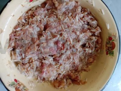 Vynuogių lapų dolma Žingsnis 4