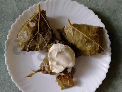 Vynuogių lapų dolma Žingsnis 6