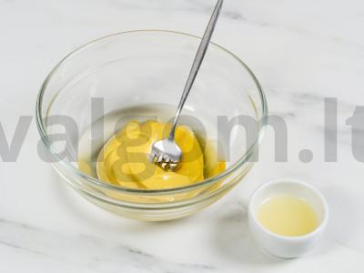 Silkė su garstyčiomis Žingsnis 1