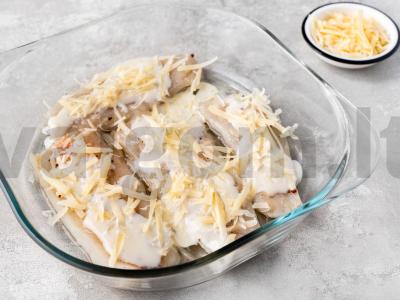 Menkių filė su sūriu orkaitėje Žingsnis 7