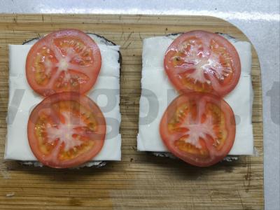 Tostai su humusu ir pomidorais Žingsnis 6