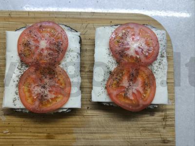 Tostai su humusu ir pomidorais Žingsnis 7