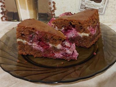 Sūrio ir vyšnių brownies pagrindine nuotrauka