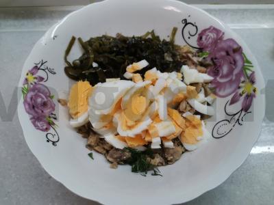 Salotos su jūros kopūstais ir skumbrija Žingsnis 4