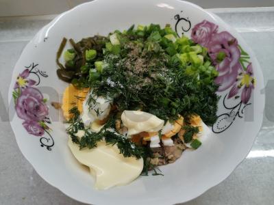 Salotos su jūros kopūstais ir skumbrija Žingsnis 5