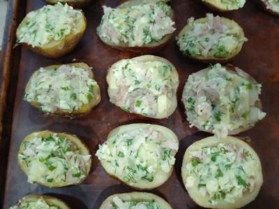 Bulvytė, įdaryta bekonu Žingsnis 11