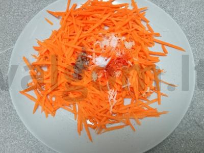 Korėjietiška salotos su koraliniais grybais Žingsnis 4