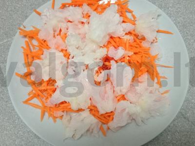 Korėjietiška salotos su koraliniais grybais Žingsnis 6